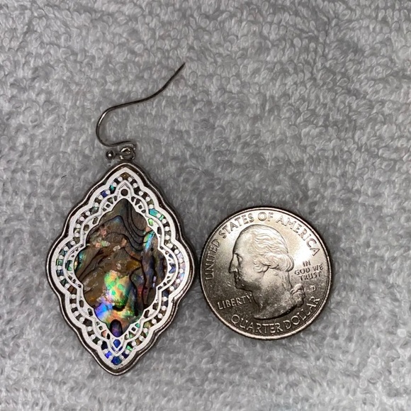 Abalone Shell Earrings - Picture 3 of 5